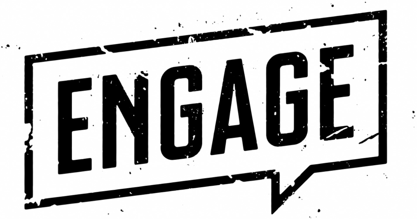 ENGAGE LOGO sort hvid
