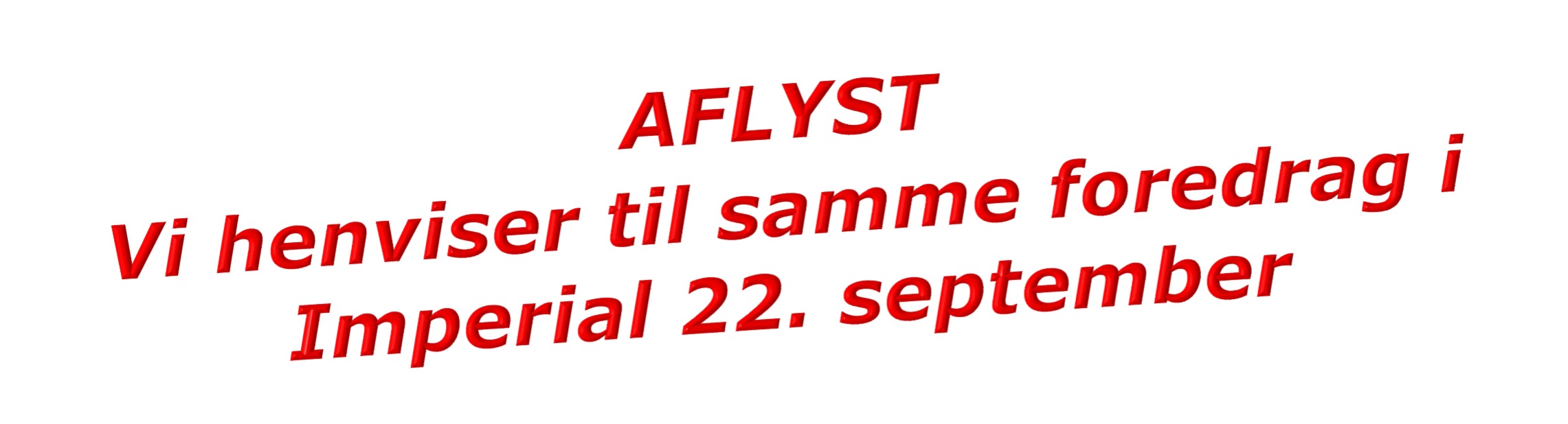 Rufus aflyst